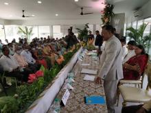 Hon'ble Governor interacted with Sarpanchas and Members of Village Panchayats of Honda, Poriem, Morlem, Querim, Birondem, Pissurlem, Mauxi, Dongurli, Thane Nagargao, Sanvordem, Cotodem and Guleli  and disbursed financial aid to dialysis patients.