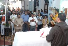 Hon'ble Governor Visited St. Lawrence Church, Aguada for blessings. Shri Michael Lobo, Hon'ble MLA was present on the occasion.