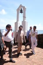 Hon'ble Governor visited Renovated Fort Aguada Jail Museum.  Shri Michael Lobo, Hon'ble MLA was present on the occasion.