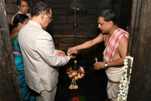 HON'BLE GOVERNOR VISITED SHREE MAHADEV TEMPLE FOR BLESINGS AND PRAYERS