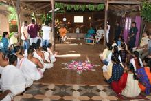 HON'BLE GOVERNOR VISITED AND INTERACTED WITH THE GURUS AND SHISHYAS OF SHREEVIDYA PATHSHALA (INSTITUTE OF SHASTRA STUDIES )