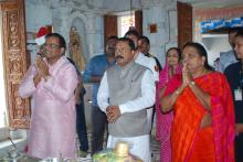 HON'BLE GOVERNOR VISITED SHREE DHARMANATH JAIN JINALAYA MANDIR AT CARREM, SOCORRO, PORVORIM.