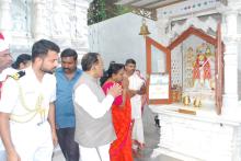 HON'BLE GOVERNOR VISITED SHREE DHARMANATH JAIN JINALAYA MANDIR AT CARREM, SOCORRO, PORVORIM.