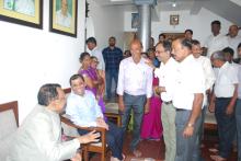 HON'BLE GOVERNOR VISITED RESIDENCE OF DR. CHANDRAKANT P. SHETYE, MLA BICHOLIM CONSTITUENCY AT MENCUREM.