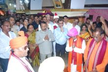 HON'BLE GOVERNOR VISITED SHREE SHANTADURGA DEVASTHAN, BICHOLIM FOR DARSHAN AND PRAYERS.