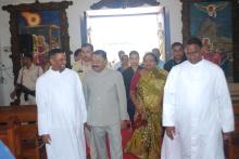 HON'BLE GOVERNOR VISITED OUR LADY OF GRACE CHURCH, BICHOLIM.