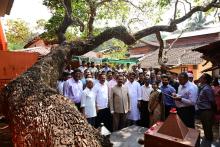 HON'BLE GOVERNOR VISITED SHREE RASHTOLI BRAHMAN DEVASTHAN FOR DARSHAN OF 400 YRS OLD ANCIENT TREE AT PIRNA.