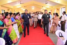 HON'BLE GOVERNOR VISITED AND INTERACTED WITH THE SARPANCHAS AND MEMBERS OF VP OF MAYEM, SHRIGAO, NAROA, PILGAO, MAULINGUEM, KARAPUR-SARVAN, CHORAO AND DISBURSED FINANCIAL ASSISTANCE TO DIALYSISI/CANCER PATIENTS AT SHREE LAIRAEE DEVASTHAN HALL.