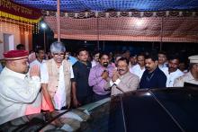 HON'BLE GOVERNOR VISITED SHREE SAPTAKOTESHWAR TEMPLE FOR PRAYERS AND DARSHAN.