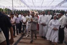 HON'BLE GOVERNOR VISITED OUR LADY OF ROSARY CHURCH FOR PRAYERS AND BLESSINGS.