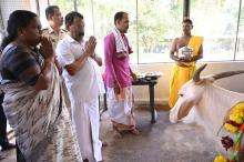 HON'BLE GOVERNOR PERFORMS GOVARDHAN POOJA AT RAJ BHAVAN.