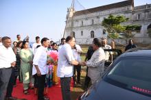 HON'BLE GOVERNOR VISITED OUR LADY OF PENHA DE FRANCE CHURCH FOR PRAYERS AND BLESSINGS.