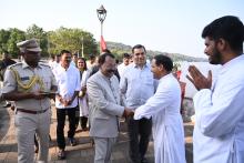 HON'BLE GOVERNOR VISITED OUR LADY OF PENHA DE FRANCE CHURCH FOR PRAYERS AND BLESSINGS.