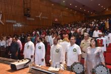 HON'BLE GOVERNOR ATTENDED AS A CHIEF GUEST FOR STEPPING GOLDEN JUBILEE BY GUARDIAN ANGEL HIGHER SECONDARY SCHOOL CURCHOREM AT RAVINDRA BHAVAN CURCHOREM