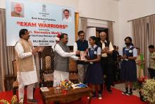 Hon'ble Governor launched the "Exam Warriors" book authored by Hon'ble Prime Minister, Shri Narendra Modi at  Raj Bhavan