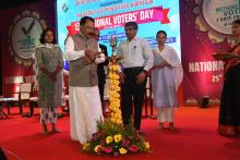 HON'BLE GOVERNOR ATTENDED AS A CHIEF GUEST FOR NATIONAL VOTER'S DAY CELEBRATION AT NIO HALL DONA PAULA.