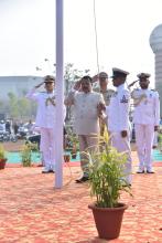 HON'BLE GOVERNOR HOSTED FLAG AT GOA UNIVERSITY GROUND ON THE OCCASSION OF REPULIC DAY.