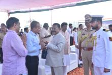 HON'BLE GOVERNOR HOSTED FLAG AT GOA UNIVERSITY GROUND ON THE OCCASSION OF REPULIC DAY.