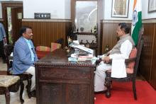 SHRI MICHAEL LOBO, MLA CALANGUTE CONSTITUENCY WAS CALLED ON HON'BLE GOVERNOR AT RAJ BHAVAN.