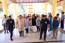 HON'BLE GOVERNOR VISITED DATTATREYA TEMPLE AT SANKHALIM.