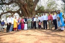 HON'BLE GOVERNOR VISITED PEEPAL TREE NEAR BHUMIKA TEMPLE AT PARYE.