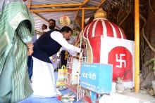 HON'BLE GOVERNOR VISITED PEEPAL TREE AT MARUTI SRINE DONGURLI THANE.