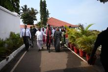 DR. MANSHUK MANDAVIYA AND SPOUSE, HON'BLE UNION MINISTER FOR HEALTH & FAMILY WELFARE AND CHEMICAL & FERTILIZERS, GOVT. OF INDIA AND DR. BHARATI PAWAR AND SPOUSE, HON'BLE MOS FOR HEALTH AND WELFARE WAS CALLED ON HON'BLE GOVERNOR AT RAJ BHAVAN.