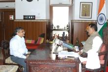 SHRI PUNEET KUMAR GOYAL, CHIEF SECRETARY WAS CALLED ON HON'BLE GOVERNOR AT RAJ BHAVAN.