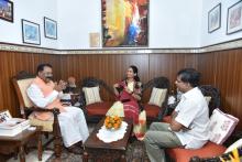 DR. BHARATI PRAVIN PAWAR, HON'BLE UNION MINISTER OF STATE FOR HEALTH AND FAMILY WELFARE VISITED RAJ BHAVAN.