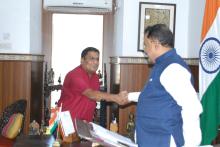 SHRI VENZY VIEGAS, MLA BENAULIM CONSTITUENCY WAS CALLED ON HON'BLE GOVERNOR AT RAJ BHAVAN.