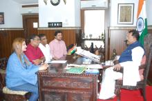 SHRI VENZY VIEGAS, MLA BENAULIM CONSTITUENCY WAS CALLED ON HON'BLE GOVERNOR AT RAJ BHAVAN.