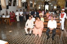 Hon'ble Governor alongwith First Lady visited St.Bartholomew's Church and Christ Ray Cross, Chorao