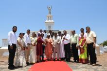 Hon'ble Governor alongwith visited First Lady St.Bartholomew's Church and Christ Ray Cross, Chorao