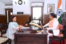 Dr.Deviya Rane, Hon'ble MLA called on Hon'ble Governor at Raj Bhavan