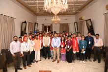 Hon’ble Governor interacted with students from Himachal Pradesh and Ladakh of IIT undergoing Yuva Sangam Exposure programme at Raj Bhavan, Dona Paula