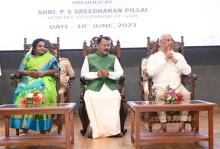 Raj Bhavan Goa organised Jackfruit Festival at New Durbar Hall graced by the presence of three Governors, Hon’ble Governor of Telangana Dr. Tamilisai Soundararajan, Hon’ble Governor of Bihar Shri Rajendra Arlekar and Hon’ble Governor of Goa.