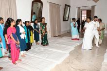 Hon'ble Governor interacted with the Students of Sanskrit Vidhya Pathashala, Sanguem at Raj Bhavan,