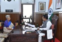 Smt. Mariamma Thoma, IPoS, Post Master General, Goa called on Hon'ble Governor at Raj Bhavan