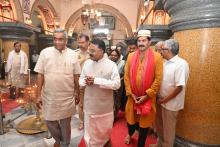 Hon'ble Governor visited Shree Mahalakshmi Temple, Ponda