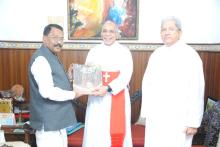 His Eminence Felip Neri and Cardinal Ferrao called on Hon'ble Governor at Raj Bhavan