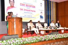 Hon’ble President of India, Smt. Droupadi Murmu  attended Civic Reception hosted by the Government of Goa at New Durbar Hall, Raj Bhavan, Goa.