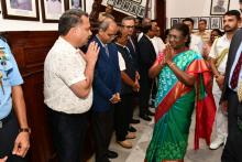 The Banquet hosted in honour of the Hon’ble President of India, Smt. Droupadi Murmu at Raj Bhavan.