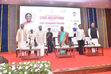 Hon’ble President of India, Smt. Droupadi Murmu  attended Civic Reception hosted by the Government of Goa at New Durbar Hall, Raj Bhavan, Goa.