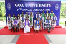 Hon'ble President of India, Smt. Droupadi Murmu addressed the 34th Convocation of Goa University at New Durbar Hall, Raj Bhavan, Goa.