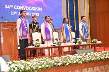 Hon'ble President of India, Smt. Droupadi Murmu addressed the 34th Convocation of Goa University at New Durbar Hall, Raj Bhavan, Goa.