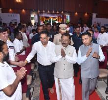 Hon'ble Governor called as Chief Guest for Maashal Launch  Ceremony of 37th National Games at New Darbar Hall, Raj Bhavan 