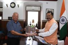 Mr. Luizinho Faleiro, Former CM of Goa, called on Hon'ble Governor at Raj Bhavan