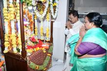 on Occasion of Ganesh Chaturti Hon'ble Governor visited to Shri Digambar Kamat residency