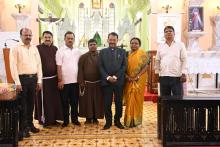 Hon’ble Governor visited Our Lady of Victory Church, Revora, Mauli Devasthan, Nadora, “Ranyache Juve”, island, Corjuen fort and interacted with Sarpanch and Panchayat members of Aldona Panchayat, Shikeri Gaushala, Maem as part of Dweep Parichay Yatra