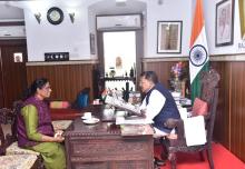 Dr. P.T.Usha, Chairman of Indian Olympics Association, called on Hon’ble Governor at Raj Bhavan